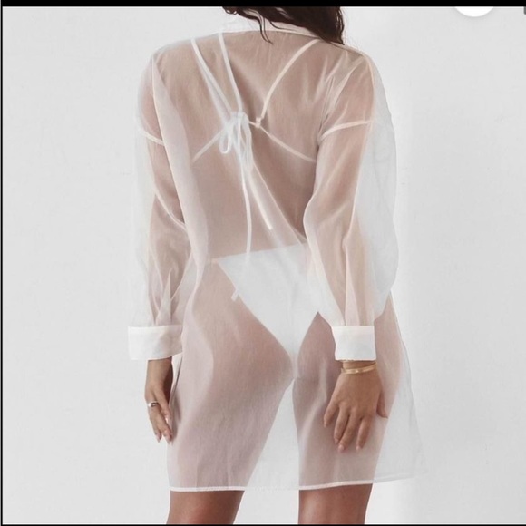 JLuxLabel Sheer Blake Blouse/Bikini Cover up - Picture 2 of 6